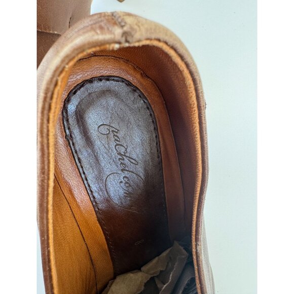 Vintage Womens Leather Rachel Comey Platform Heels By shoes Size 8 Brown - Picture 6 of 10